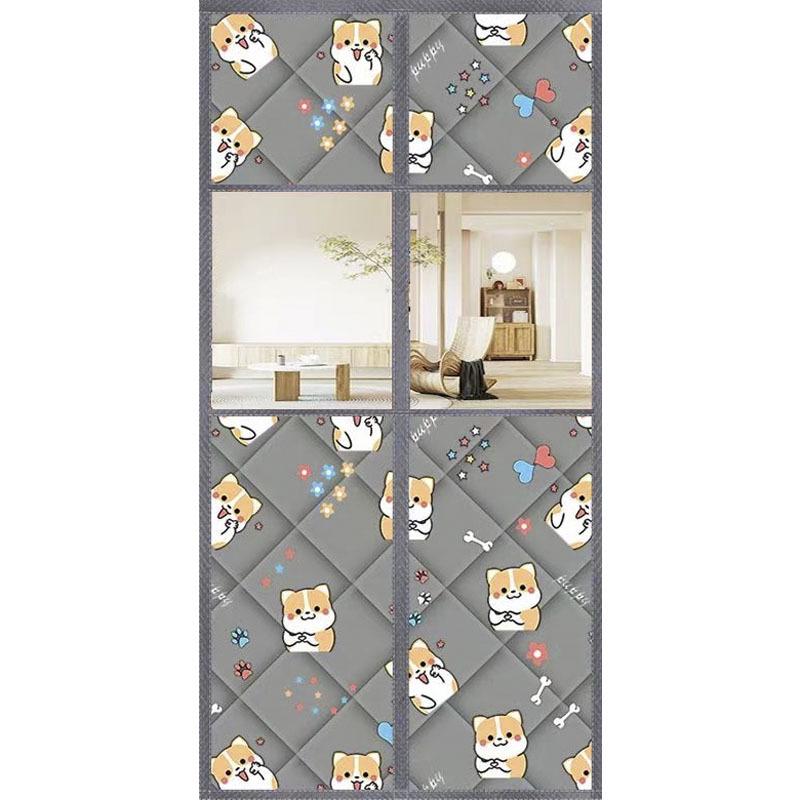 Утепленная магнитная штора на дверь: Зимний ветрозащитный и самоклеящийся