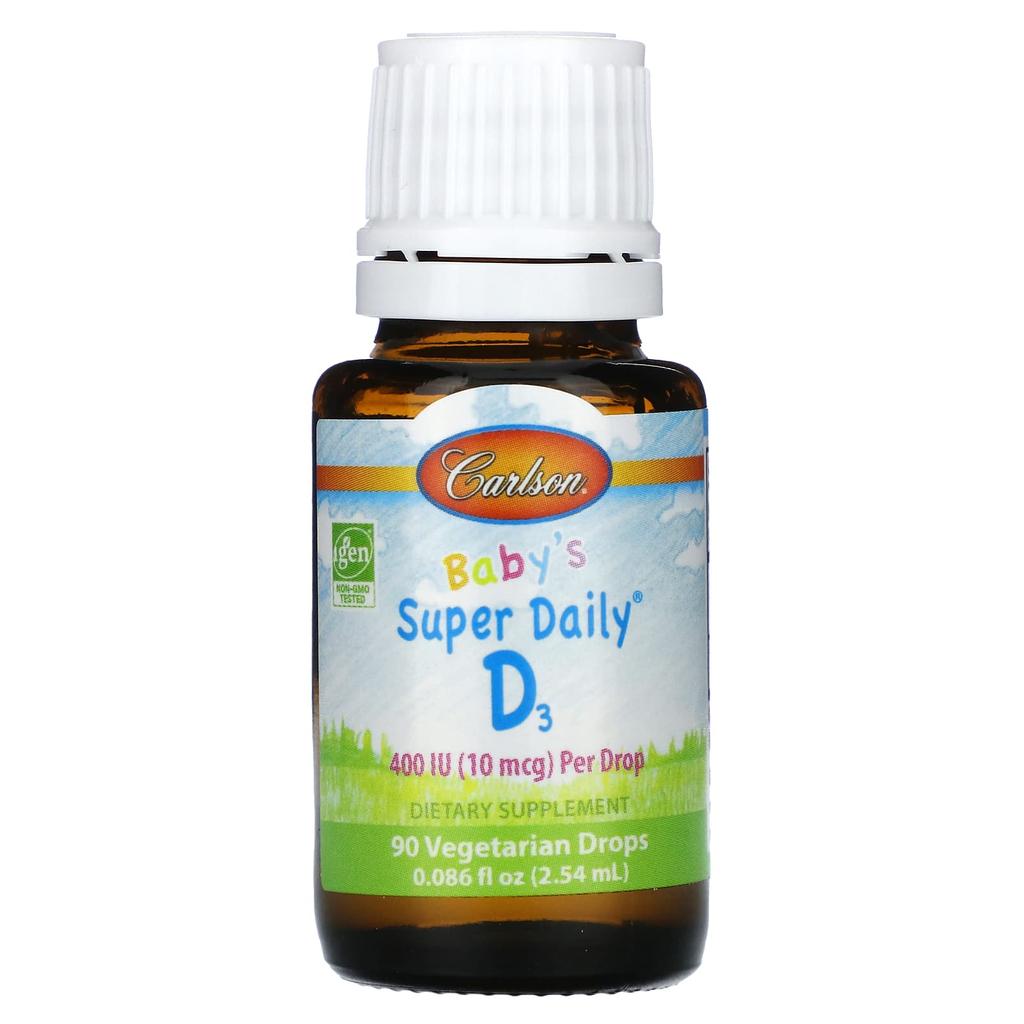 Baby'S Super Daily® D3, 10Mcg (400Iu), 2.54Ml (0.086Fl Oz)