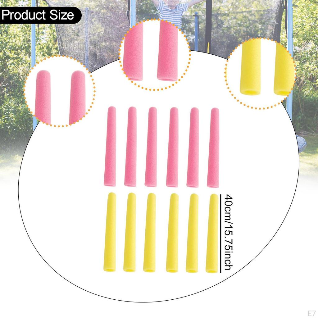 12 Сменных поролоновых защит для стоек батута для ограждения прыжкового полотна