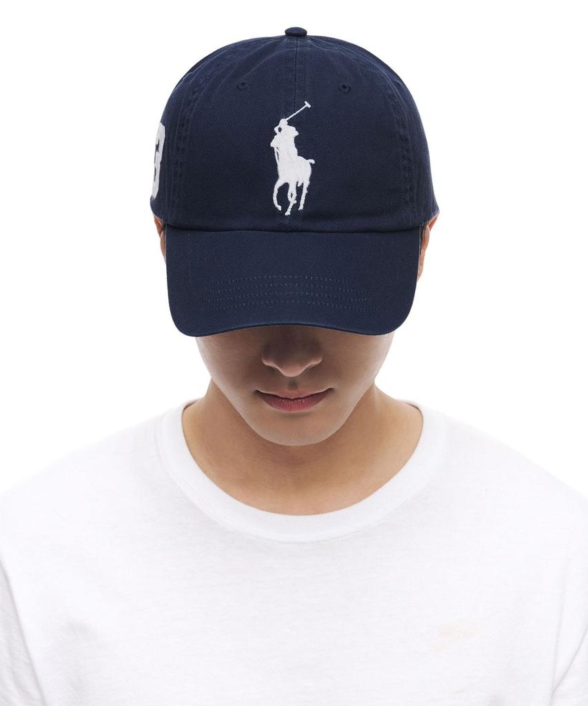 Кепка-бейсболка POLO RALPH LAUREN Big Pony из хлопка - Темно-синяя