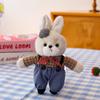 Плюшевый кролик, игрушка, кукольная одежда, парный брелок, аксессуар для рюкзака, подарок на день рождения