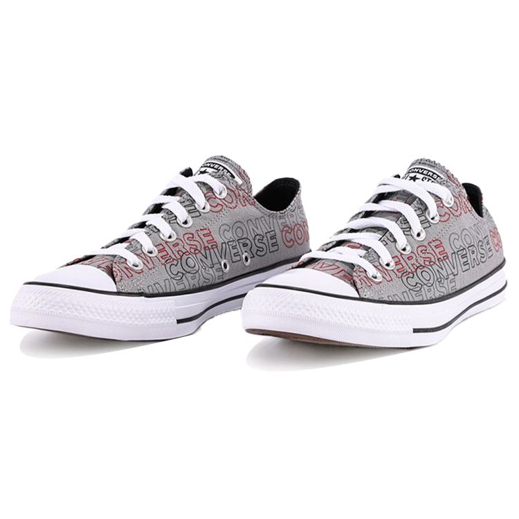 Converse Chuck Taylor All Star Повседневные Удобные Низкие Кеды из Канваса Унисекс Серые Белые 170109C