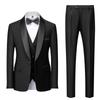 2023 Men's Shawl Collar Tuxedo Three-Piece Suit: Perfect for Grooms, Groomsmen, or Hosting