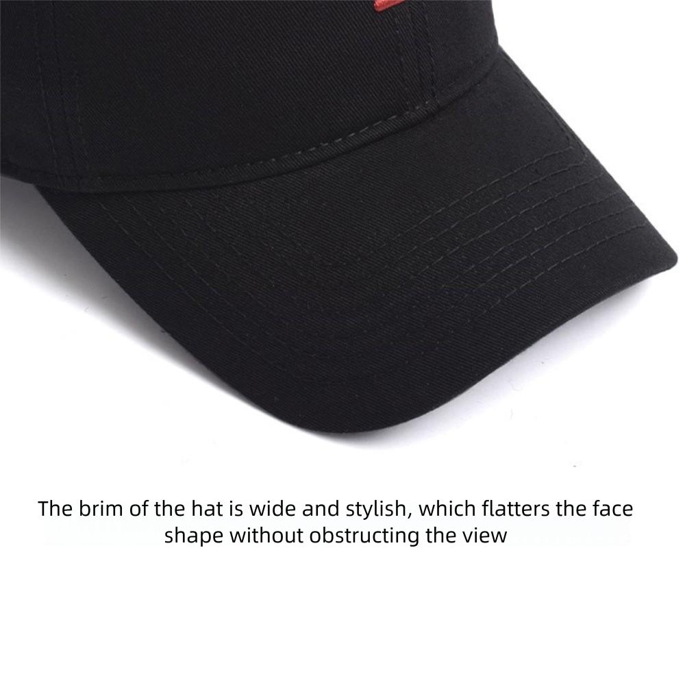 Lines Embroidery Baseball Caps Adjustable Duck Tongue Hat New Sunscreen Hat Women Men