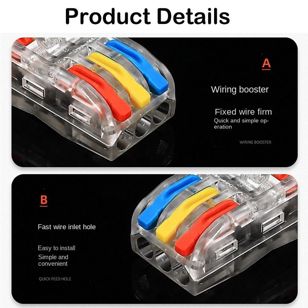 Universal Quick Terminal Block Mini Compact Splice Electrical Connectors Wire Connector Electrical