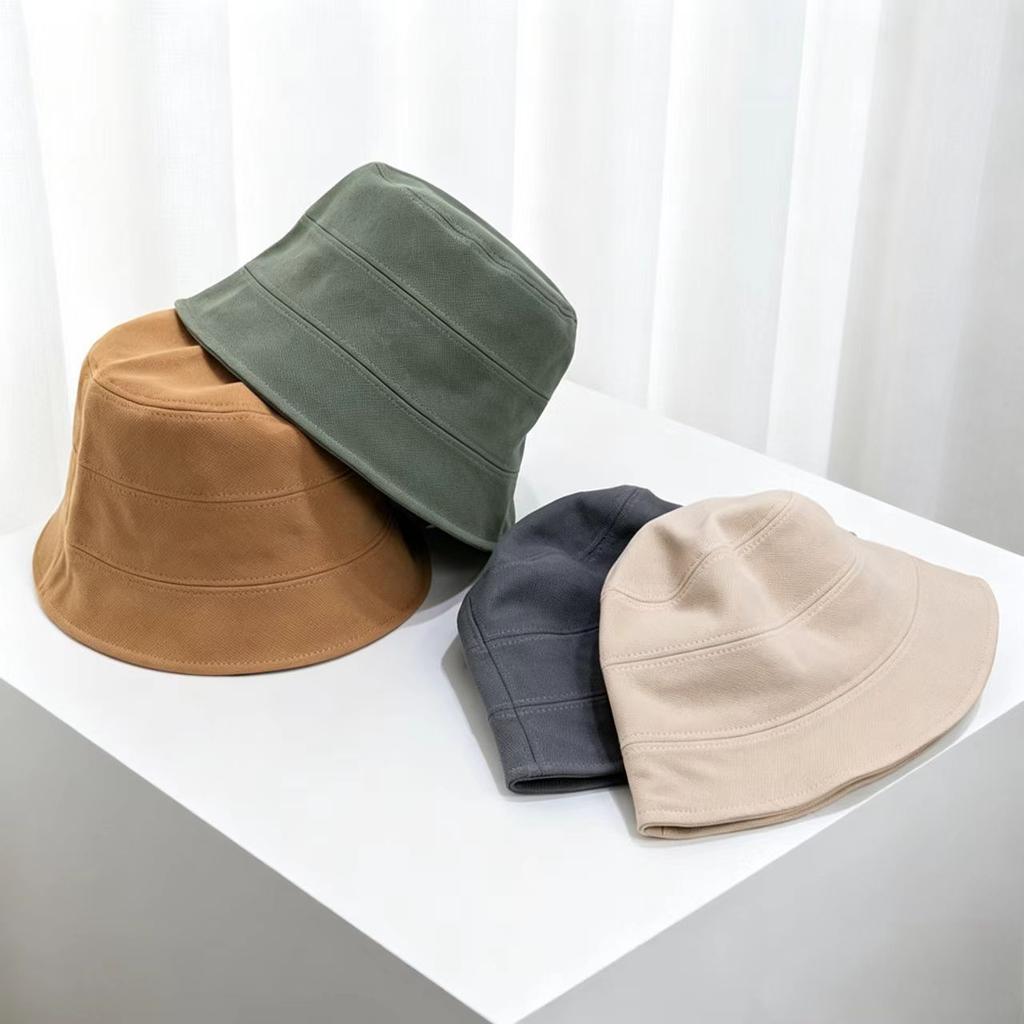 Sunscreen sunshade bucket hat women's spring and summer high-end plain all-match basin hat light and breathable sun hat