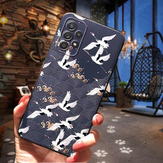 Чехлы для Samsung Galaxy A31 A71 A52 A72 A41 A51 A32 A42 4G 5G A515 для Samsung A 51 71 52 с цветами, защитные чехлы для линз