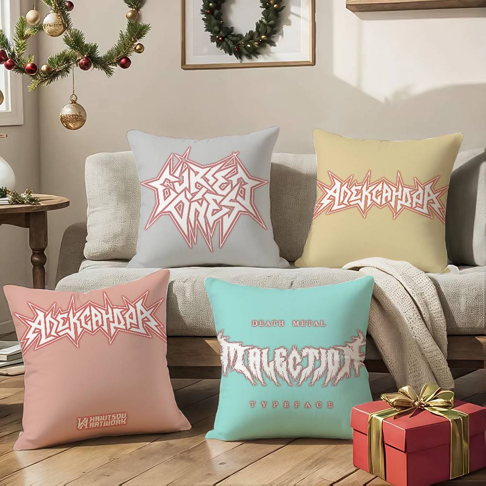 T-Thrash Аниме Металл Наволочка Наволочка против пылевых клещей Невидимая молния шелковистая Накидка на диванную подушку