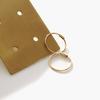 J.Lauren 11G0125 10K Gold Basic Ring Earrings