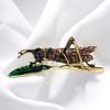 Enamel Grasshopper Vintage Insect Brooch Pin Sweater Gift Brooch