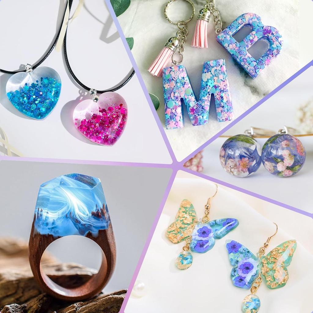 Набор для DIY из УФ-смолы для начинающих, с материалами для эпоксидной смолы