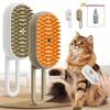 3in1 Clean Massage Pet Brush Usb Rechargeable Steam Spray Electric Massager Is Suitable For Cats And Dogs To Remove Tangles And Loose Fur Pet Grooming