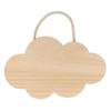 3 Wooden Clouds To Hang 25 X 15 Cm