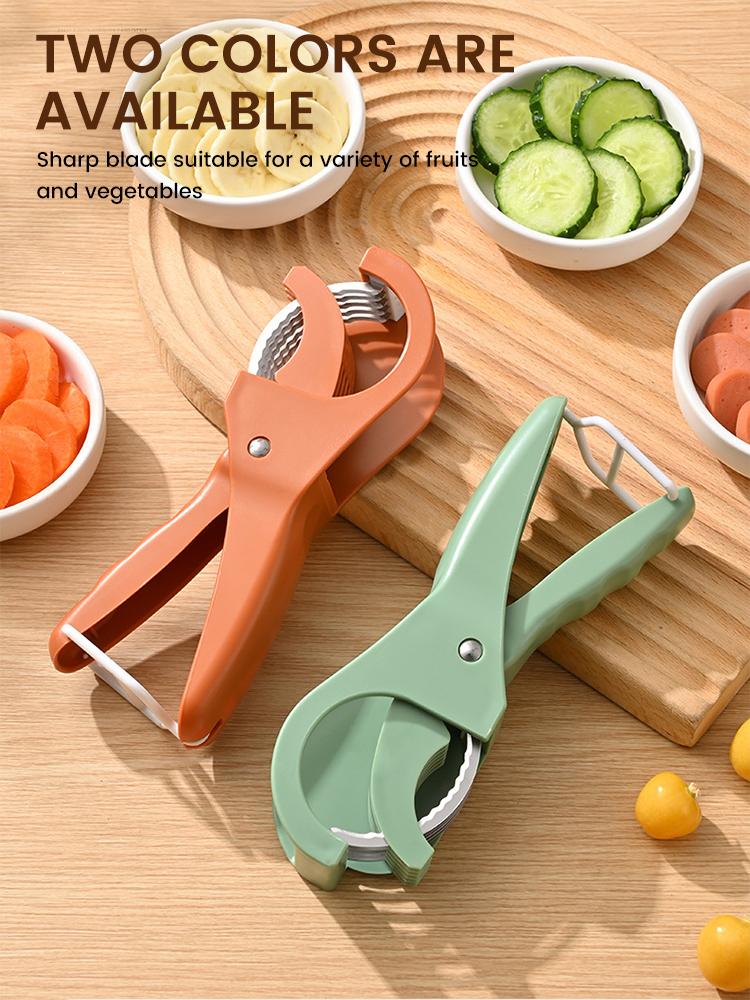 Salad Cutter Chopper Portable Manual Banana Slicer Creative Fruit Vegetable Slicer Home Kitchen Gadgets Chopping Tool Accessorie