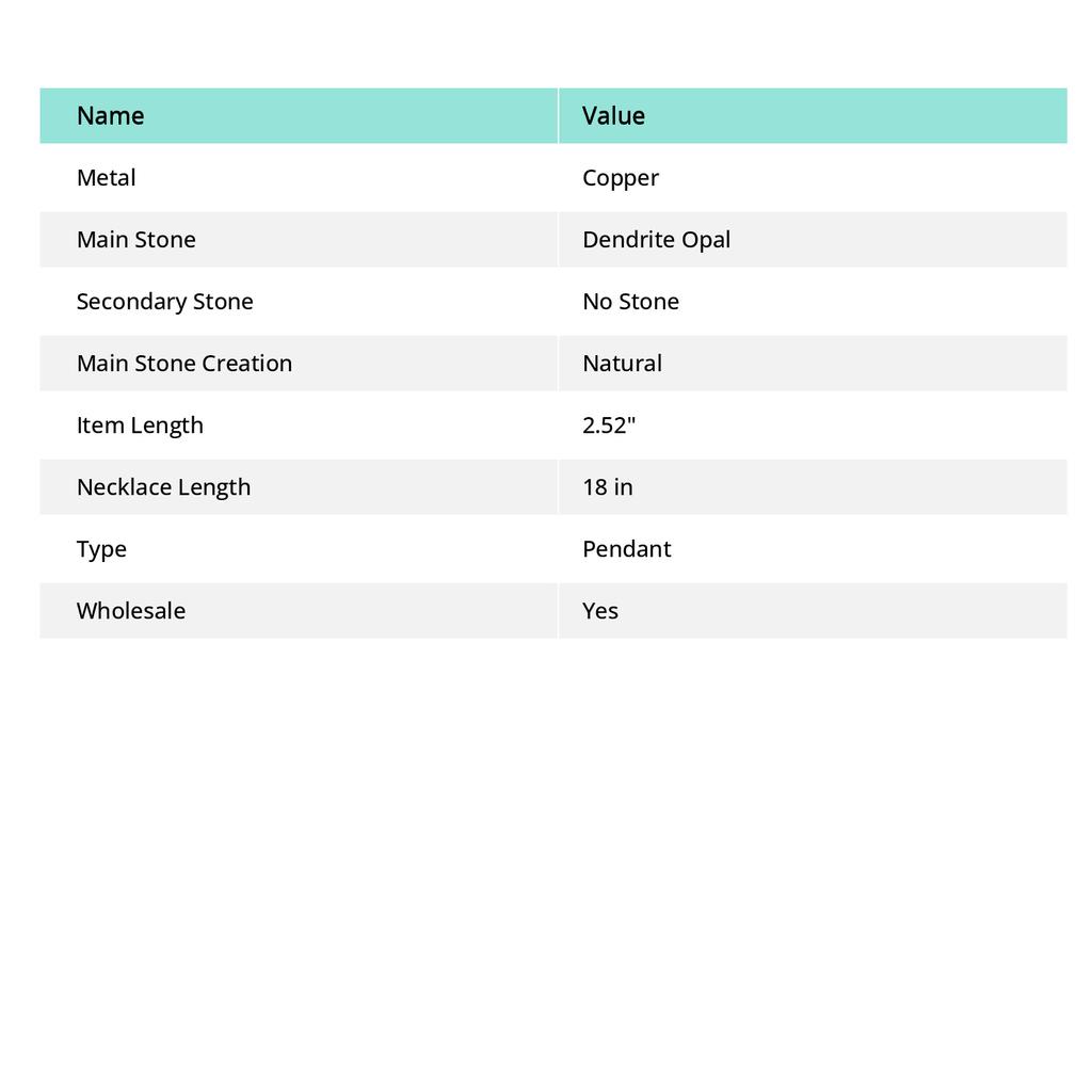 Natural Yellow Dendritic Gemstone Copper Wire Wrap Gift Pendant 2.52" J7R73