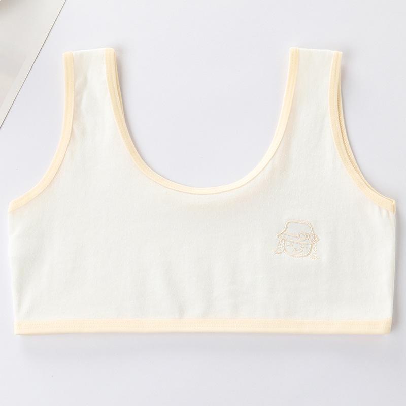 Тренировочный бюстгальтер из хлопка для девочек - Молодежь, Студенты, Начальная школа, Подростки