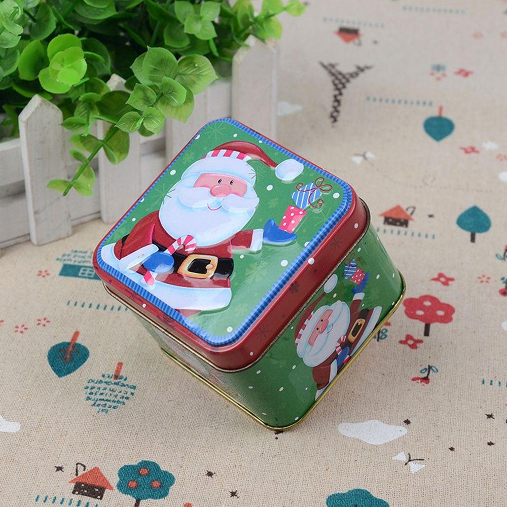 Christmas Ornaments Tin Box Gift Box Storage Box Candy Box Christmas Supplies Christmas Decorations