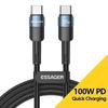 Essager 100 Вт Кабель Type C на Type C USB C PD Быстрая зарядка Провод для Macbook Samsung Xiaomi Кабель USB C Type C 4