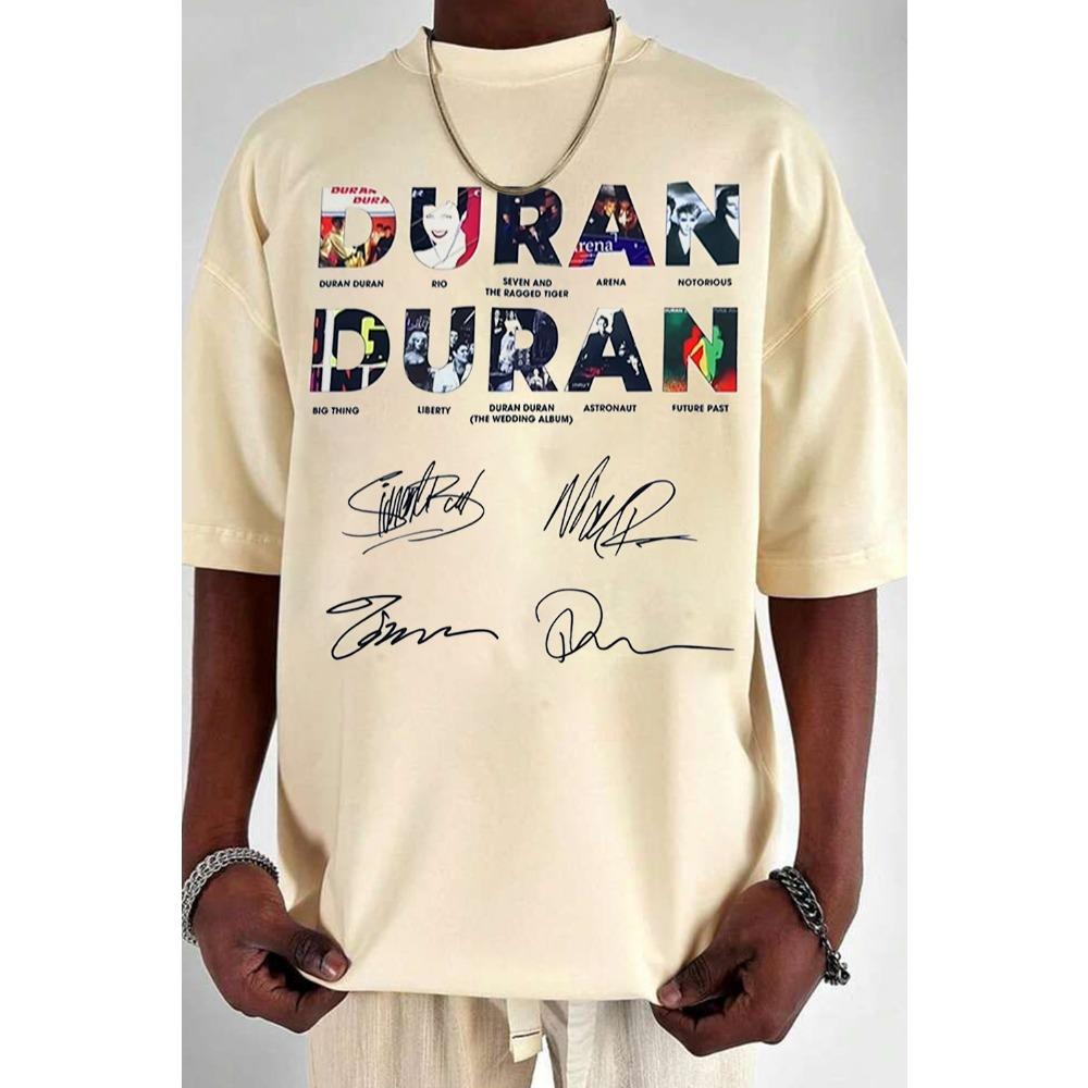 Модная футболка с графикой Duran Duran Мужские Женские Хлопковые Футболки с коротким рукавом с круглым вырезом Одежда Свободные Топы