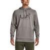 Under Armour Толстовка с капюшоном из флиса с принтом букв, спортивная охота, мужская, серая 1375114-294