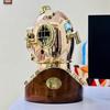 45.72 Cm Copper Brass Diving Helmet Mark V Deep Sea Scuba Divers Helmet With Wooden Base