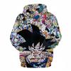 10 Colors Dragon Ball Cartoon Printed Hoodies 2025 Vintage Merch Hoodie Men and Women Hip-hop Sports Pullover Sweatshirt