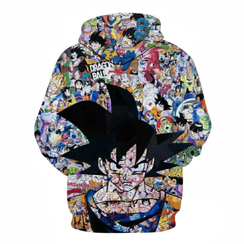 10 Colors Dragon Ball Cartoon Printed Hoodies 2025 Vintage Merch Hoodie Men and Women Hip-hop Sports Pullover Sweatshirt