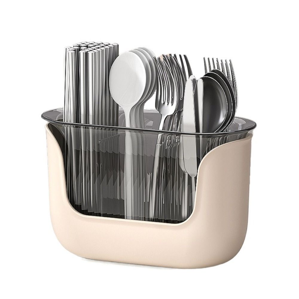 Multifunction Cutlery Drain Rack 3 Grids Utensil Drying Rack Non-toxic Kitchen Utensil Holder Home