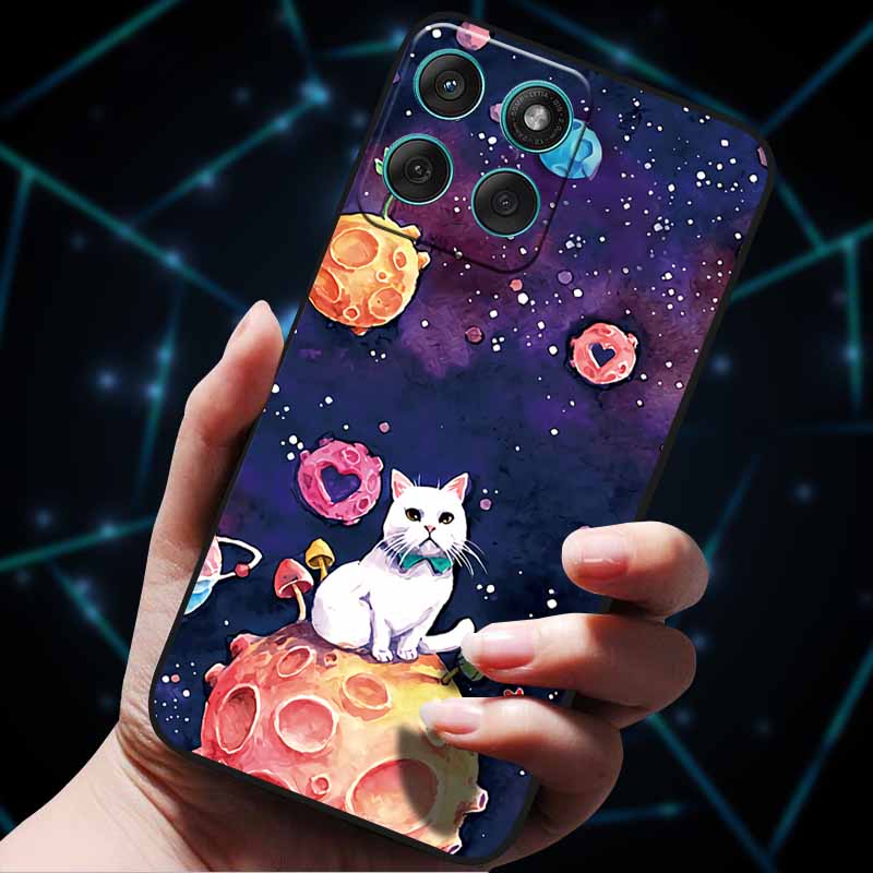 For Motorola Edge 60 Fusion Case 60Stylus 3D Flowers Emboss Phone Cases for Moto Edge 60 PRO Stylus Back Soft Silicone Bumper