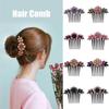 Bride Hair Jewelry Bride Headpiece Women Headdress Hairpin Hair Comb Inlaid Flower Shiny Rhinestone