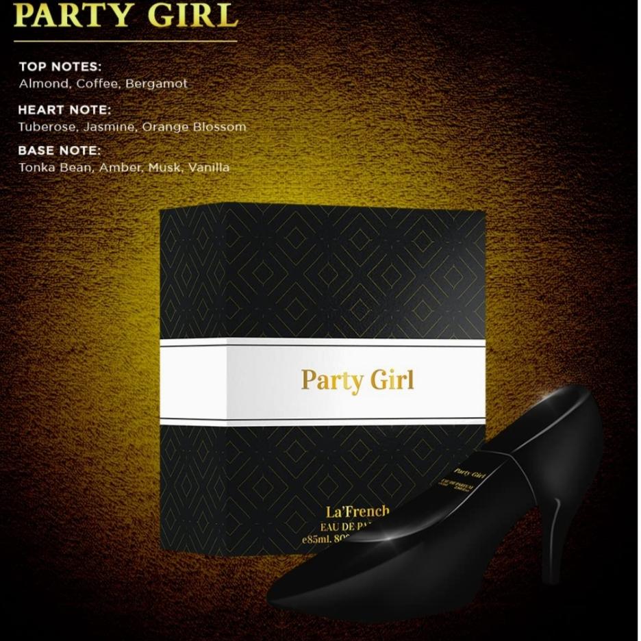 LA' French Party Girl духи для женщин | Парфюмерная вода | Стойкий роскошный аромат | Классический французский аромат | Подарочный набор (85 мл Парфюмерная упаковка из 1 шт.)