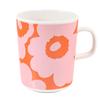 Marimekko Unikko розовый и 75854 075854 Западно-скандинавский скандинавский дизайн кружка, 250 мл, узор, оранжевый, 132, посуда, посуда, [продукт]