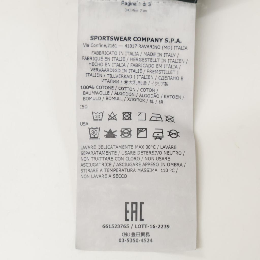 STONE ISLAND 661523765 One-point Embroidery Long Sleeve Tops M blackUsed