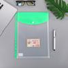 11 Holes Binder Cash Envelopes Transparent Files Envelope Bags Binder Punched Pockets  Receipt