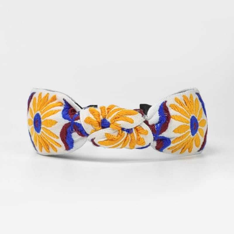 LALA Этнический Цветок Импортная Повязка для Волос - Желтый