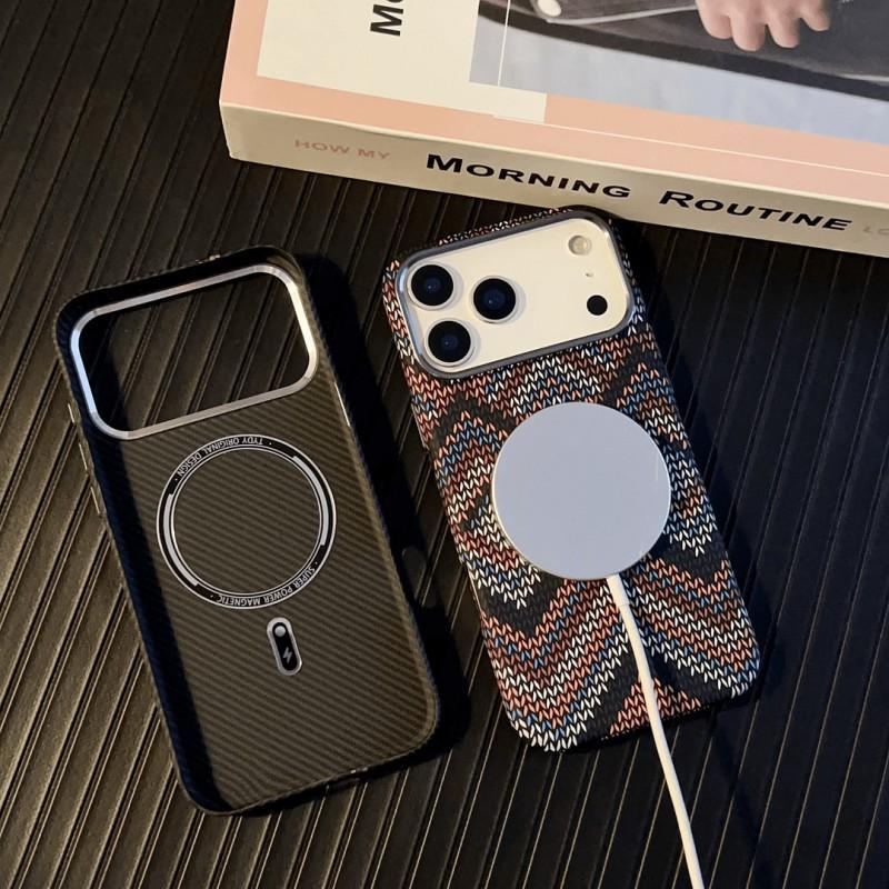 Чехол для iPhone 17 PROMAX Mountain River Kevlar с магнитом, подходит для Apple 16PM, Премиальный защитный чехол