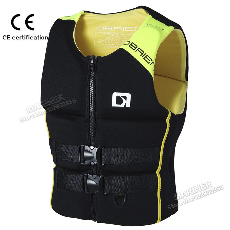 Страховочный жилет Wakesurf Comp Vest, одобрен CE, неопреновый спасательный жилет для вейк-серфинга, но отлично подходит для всех других видов водного спорта