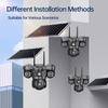 15MP Three Lens 4G Camera Solar Power Outdoor Waterproof PIR Humanoid Detection Security Video Monitor V380 Battery Surveillance