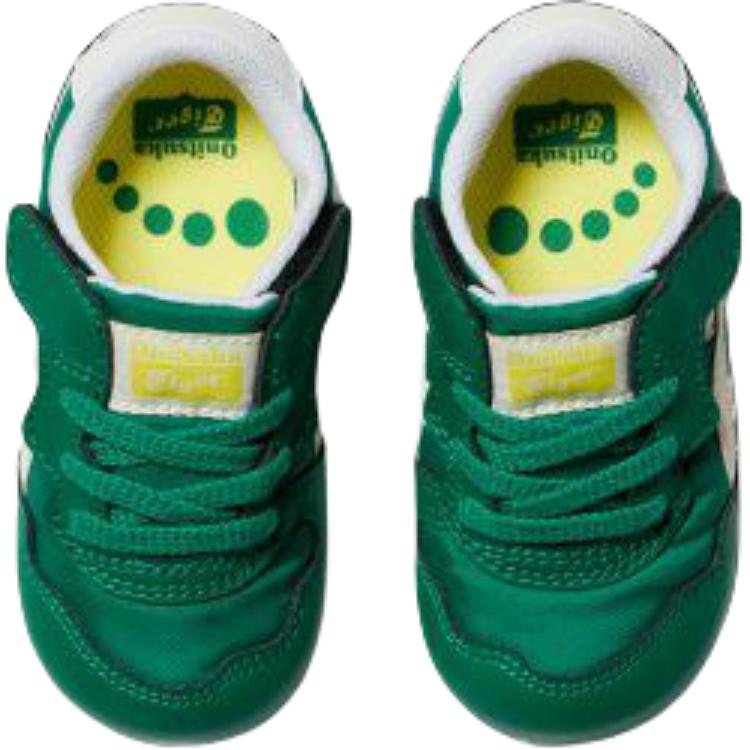 ONITSUKA TIGER Serrano Kids Удобные Мягкие Низкие Кроссовки для Ходьбы Детские кроссовки Зеленый 1184A083-301