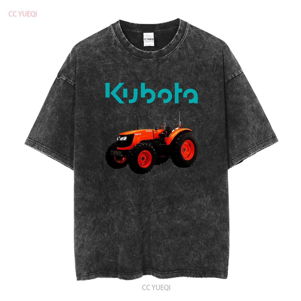 Мужская черная футболка с логотипом трактора Kubota, размер от S до 3XL, винтажная, стильная, повседневная, дизайнерская одежда, мягкая