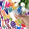 6 Sheets 2.5 Inch Label Stickers 100pcs Decor Sticker New Letter Numbers Stickers