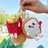 Cute Plush Hamburger, Hot Dog, Chicken Leg & Fries Doll - Schoolbag Decoration & Claw Machine Toy.