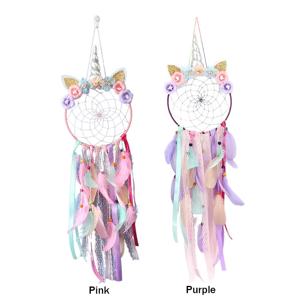 Flower Wall Hanging Decoration Colorful Flower Dream Catcher Flowers Dreamcatcher for Girls Bedroom for Girls Birthday Gifts