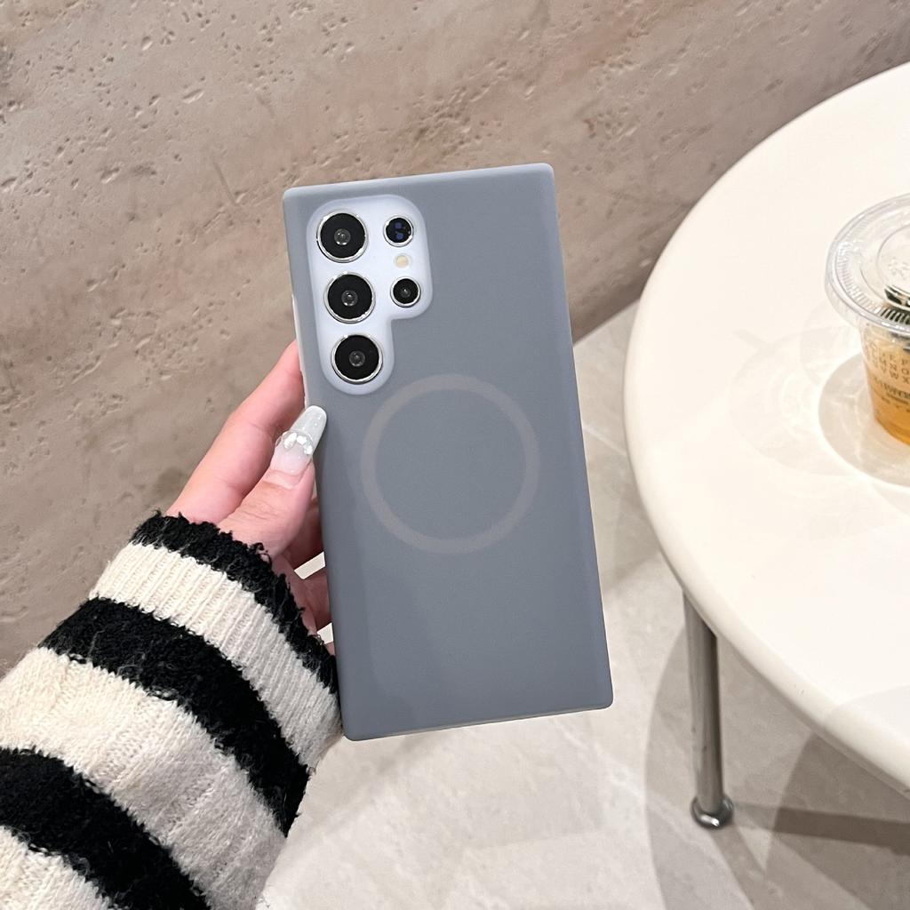 Samsung Liquid Jelly Suitable for S25UItra Magnetic Suction Phone Case S24 Anti Slip Anti Fall S23 Simple Skin Feeling Protection