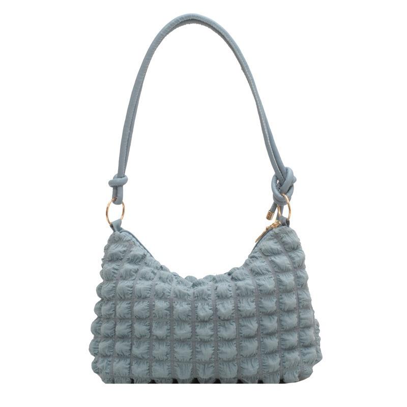 Маленькая свежая сумка-пузырь женская мягкая плиссированная сумка подмышку для девушки модная трендовая сумка на плечо простая сумочка