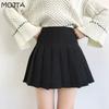 Клетчатая летняя женская юбка с высокой талией, студенческие плиссированные юбки, женские милые мини-юбки для танцев для девочек