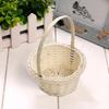 Woven Basket Imitation Rattan Pastoral Style Mini Flower Basket For Easter Birthday Wedding Party Decorations Photography Props