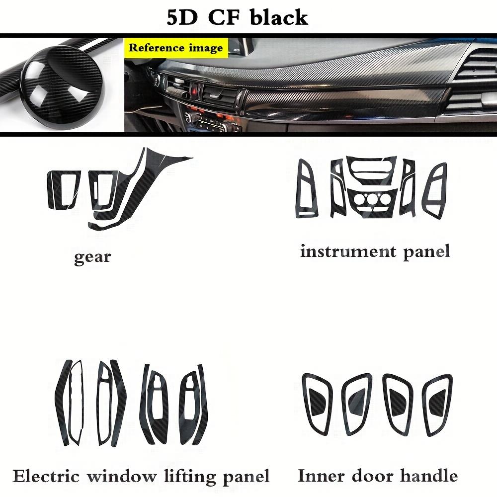 For Ford Focus MK3 2011-2014 Interior Central Control Panel Door Handle 5D Carbon Fiber Stickers Decals Car Styling Accessorie