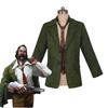 Игра Disco Elysium Косплей Харри Дюбуа Костюмы Зеленое пальто Косплей Харри Дюбуа Мужской костюм Галстук Полный комплект Наряды на Хэллоуин