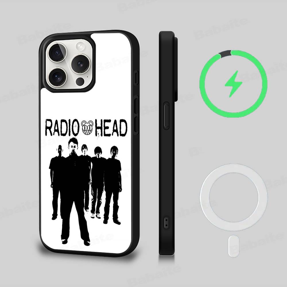 R-Radiohead Рок-группа Для Magsafe Магнитный Чехол-бампер Для IPhone 11 12 13 14 15 16 17 Pro Max Plus